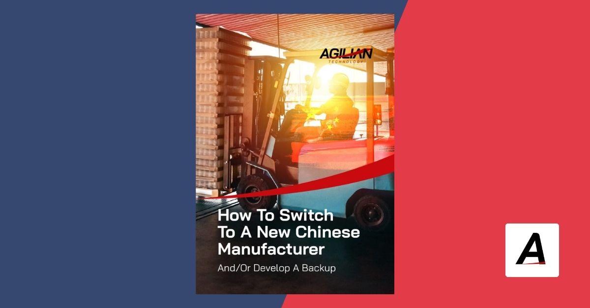 Agilian How To Switch To A New Chinese Manufacturer And Or Develop A Backup eBook