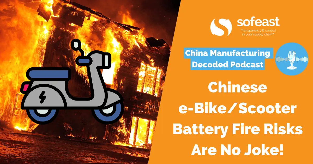 Chinese e-Bike/Scooter Battery Fire Risks Are No Joke!