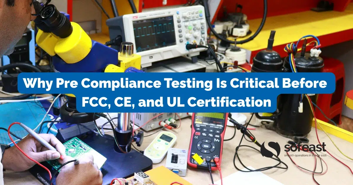 Why Pre Compliance Testing Is Critical Before FCC, CE, and UL Certification