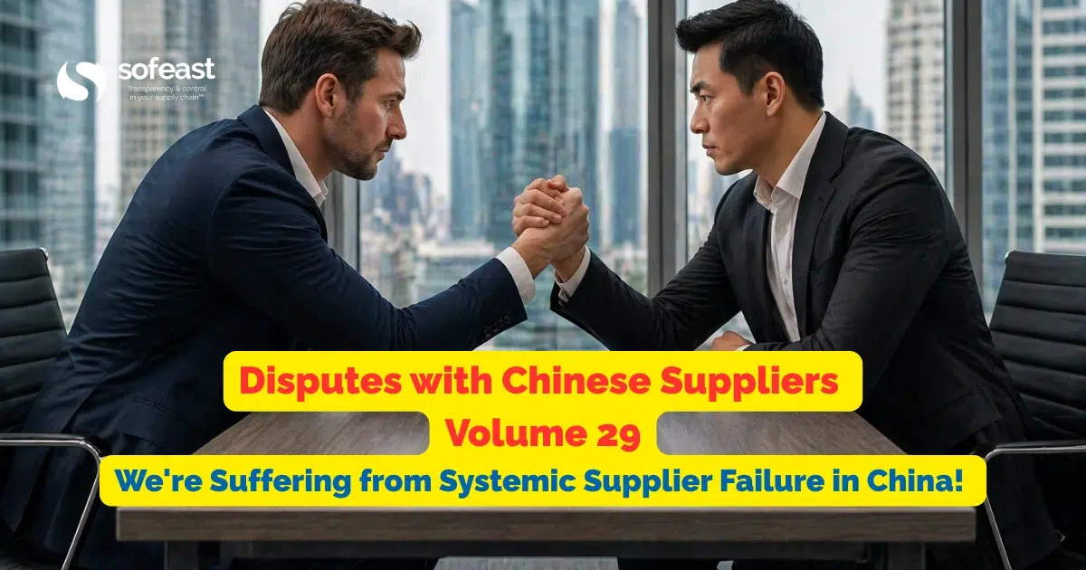 Were Suffering from Systemic Supplier Failure in China!