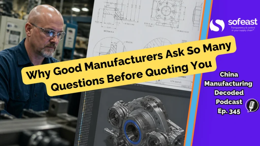 Why Good Manufacturers Ask So Many Questions Before Quoting You [Podcast Ep. 345]